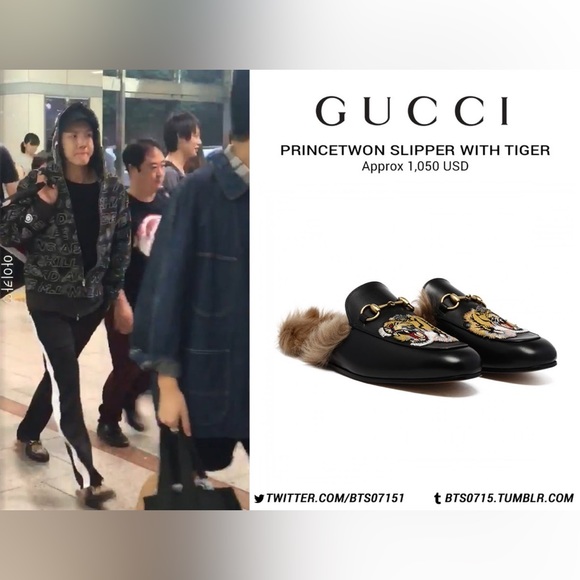 Gucci Princetown Slipper Fur Loafers - Picture 8 of 12